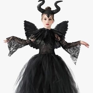 Maleficent costume for girls.